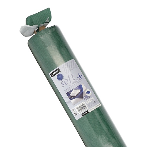 Tovaglia in rotolo 25 m x 1,18 m, tessuto non tessuto ''soft selection plus''  verde scuro