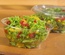 50 Contenitori per insalata, PET rotondo 1 l capacità,  Ø 18 cm · 7,5 cm cristallo trasparente