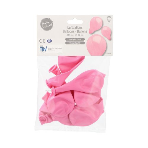 10 Palloncini Ø 25 cm rosa