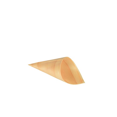 50 Coppette coniche ''Fingerfood'' di legno ''PURE'' Ø 4,5 cm · 8,5 cm