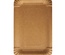 250 Piatti di carta di pura cellulosa "p ure" rettangolari 13 cm x 20 cm marrone