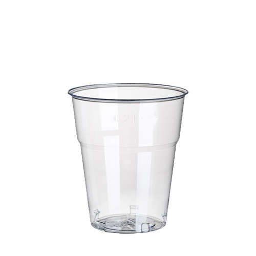 40 bicchieri "Hurricane", PET 0,2 l Ø 7, 8 cm · 9 cm cristallo trasparente