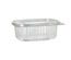 50 Feinkost- und Salatschalen mit Klappd eckel, R-PET ovale 375 ml 5 cm x 11,5 cm