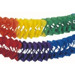 Ghirlande di carta velina non infiammabile Ø 25 cm · 10 m ''Rainbow''
