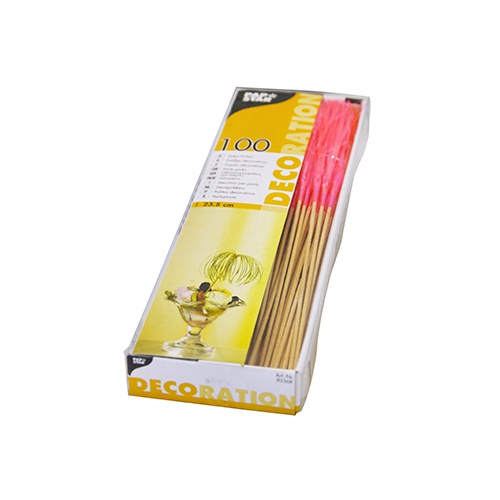 100 Stecchini per party 15,5 cm neon ''Fireworks''