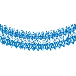 Ghirlande di carta velina non infiammabile  Ø 25 cm · 10 m ''Blu bavarese''