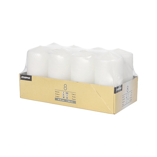 8 Ceri Ø 50 mm · 100 mm bianco