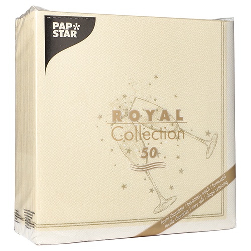 50 Tovaglioli "ROYAL Collection" piegato per 4 40 cm x 40 cm oro "Festivity"