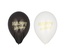 6 Palloncini Ø 25 cm nero/bianco "Happy Birthday"