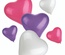 12 Palloncini colori assortiti ''Heart'' small + medium