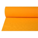 Tovaglia di carta in rotolo  50 m x 1 m con goffratura damascata  arancione