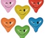6 Palloncini Ø 28 cm colori assortiti, decoro ''Heart - Blinky''