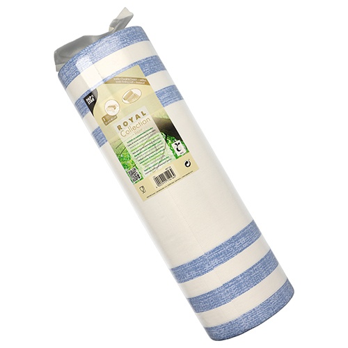 Centrotavola, effetto tessuto, PV-Tissue Mix "ROYAL Collection" 24 m x 40 cm blu
