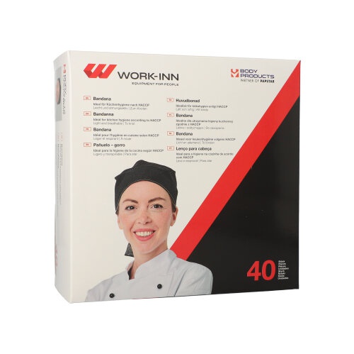 40 "WORK-INN/PS" Bandana nero