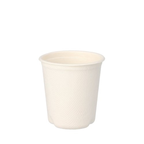 50 Bicchieri canna da zucchero "pure" 0, 1 l Ø 6,3 cm · 6,5 cm bianco per bevande