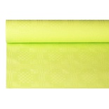 Tovaglia di carta 6 m x 1,2 m con goffratura damascata colore verde limone