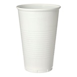 50 Bicchieri, PP, 0,5 l capacità,  Ø 9,5 cm · 13,7 cm bianco con bordo esteso