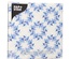 20 Tovaglioli, 3-veli piegato per 4 33 c m x 33 cm "Blue Wreaths"