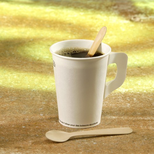 100 Cucchiaini da caffè in legno ''PURE'' 11 cm