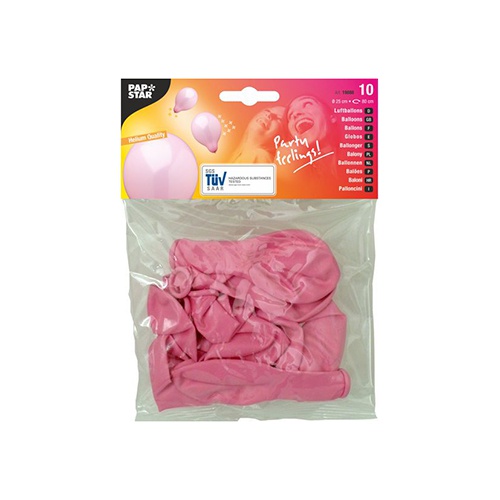 10 Palloncini Ø 25 cm rosa