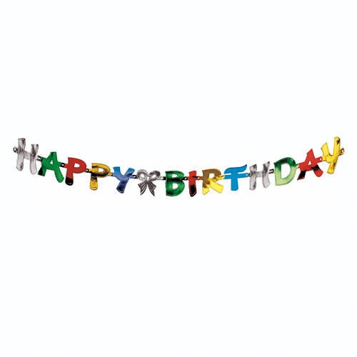 Lettere appese 1,4 m ''Happy Birthday''