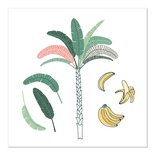 20 Tovaglioli, 3-veli piegato per 4 33 c m x 33 cm "Palm and Bananas"
