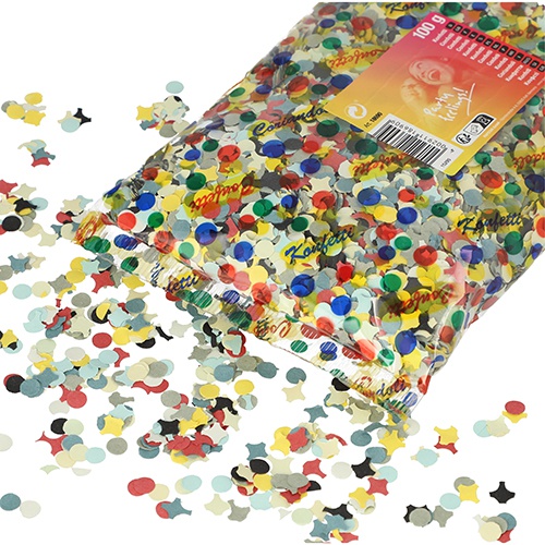 Coriandoli di carta colori assortiti 100 gr