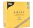 50 Tovaglioli "ROYAL Collection" piegato per 4 33 cm x 33 cm giallo