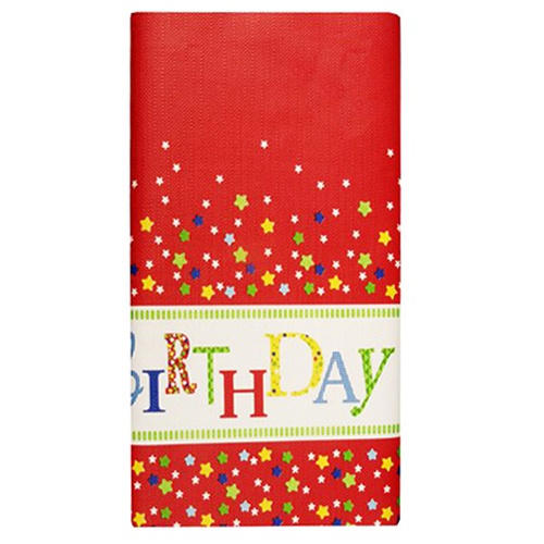 Tovaglia di carta 120 cm x 180 cm ''Happy Birthday''