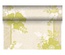 Centrotavola in rotolo 24 m x 40 cm, effetto tessuto, PV-Tissue Mix ''ROYAL Collection'', decoro ''Annabel'' verde