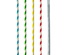 100 Cannucce di carta "pure" Ø 6 mm · 20 cm colori assortiti "Stripes" confezion