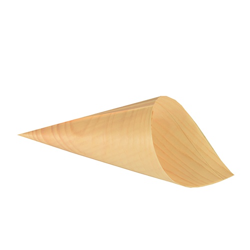 50 Coppette conica ''Fingerfood'' di legno ''PURE'' Ø 9,5 cm · 18 cm