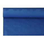 Tovaglia di carta con goffratura damascata 6 m x 1,2 m, colore blu scuro