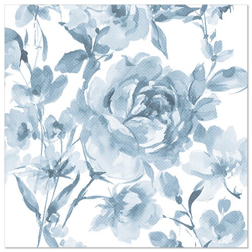 50 Tovaglioli "ROYAL Collection" piegato per 4 40 cm x 40 cm blu "Rosa"
