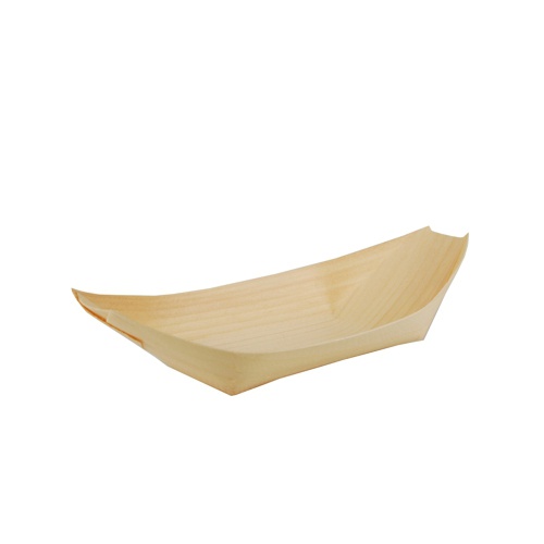 50 Fingerfood - Coppette di legno ''PURE'' 19 cm x 10 cm ''Barca''