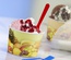 200 Contenitori per gelato rotondo 250 ml capacità, Ø 10 cm · 6 cm  decoro ''Frutte''