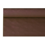 Tovaglia di carta 6 m x 1,2 m con goffratura damascata colore marrone