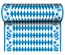 Centrotavola in rotolo 24 m x 40 cm, effetto tessuto, cartasecco decoro ''Blu bavarese''