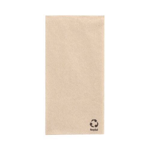 500 Tovaglioli, 1-velo piegato per 8 33 cm x 33 cm naturale realizzato con carta