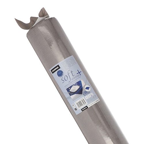Tovaglia in rotolo 25 m x 1,18 m, tessuto non tessuto ''soft selection plus''  grigio