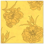 50 Tovaglioli "ROYAL Collection" piegato per 4 40 cm x 40 cm giallo "Thalia"