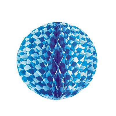 Palla decorativa non infiammabile Ø 30 cm ''Blu bavarese''