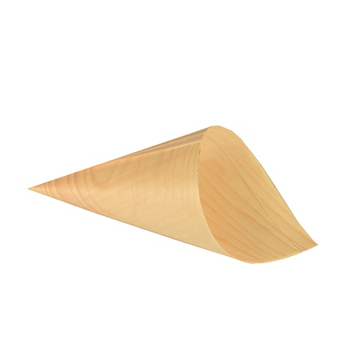 50 Coppette coniche ''Fingerfood'' di legno ''PURE'' Ø 10 cm · 15,5 cm