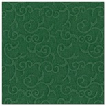 50 Tovaglioli cm 40x40, ''ROYAL Collection'' piega 1/4, decoro  ''Casali'' verde scuro