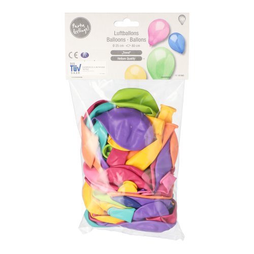 50 Palloncini Ø 25 cm colori assortiti ''Trend''