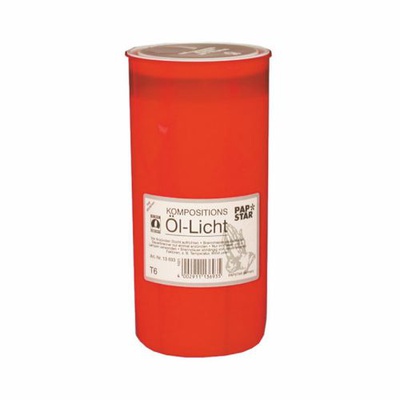 Lumini tombali T6 Ø 6,8 cm · 14,2 cm copertura rossa