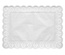 100 Sottodolci rettangolari 53 cm x 32,5 cm bianco