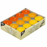 24 Lumini scaldavivande Ø 38 mm · 16 mm ''giallo, arancione, borneo''