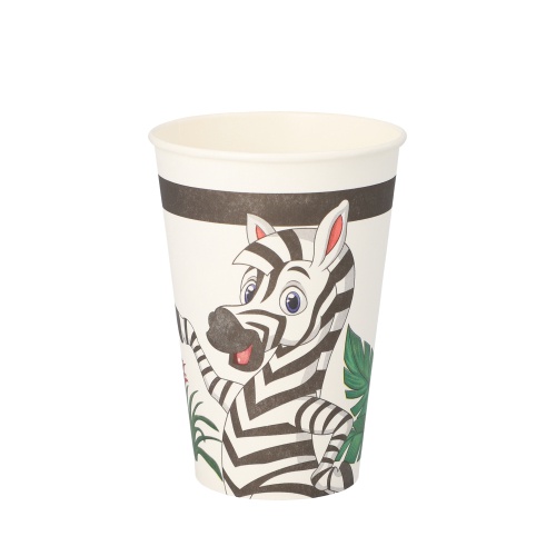 10 Bicchieri di carta 0,2 l Ø 7 cm · 9,7 cm "Jungle"