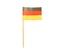 200 Stecchini/bandierina ''Germania''per party,  8 cm lunghezza